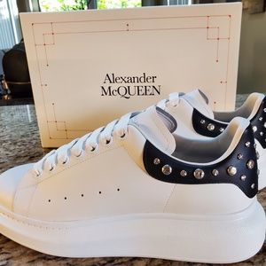 Alexander McQueen Men's Oversized Studded Leather Sneakers-NEW!